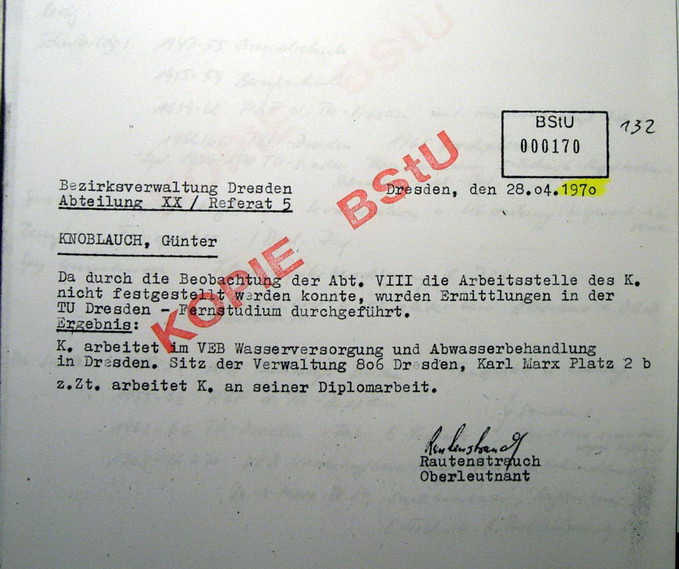 G�nter knoblauch - MfS �berwachung 2