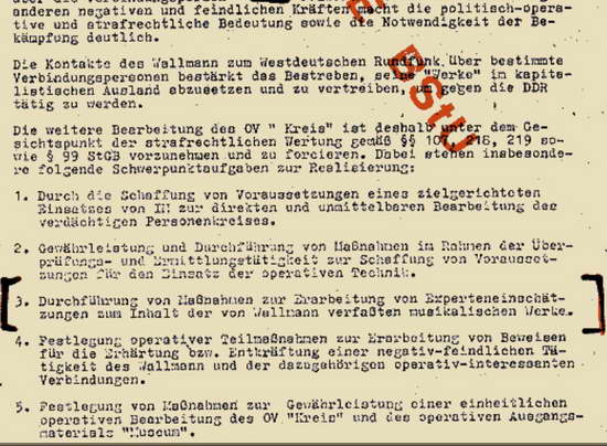 HfM - wer waren die Stasi-Informanten?