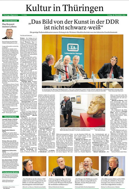 Podiumsdiskussion HfM - St�lzl - der Fall Wallmann?